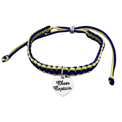 Cheer Captain Multi Colored Rope Bracelet - Pick Colors (