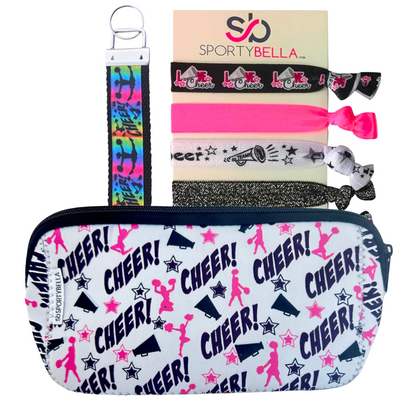 Cheerleading Cosmetic Bag Gift Bundle