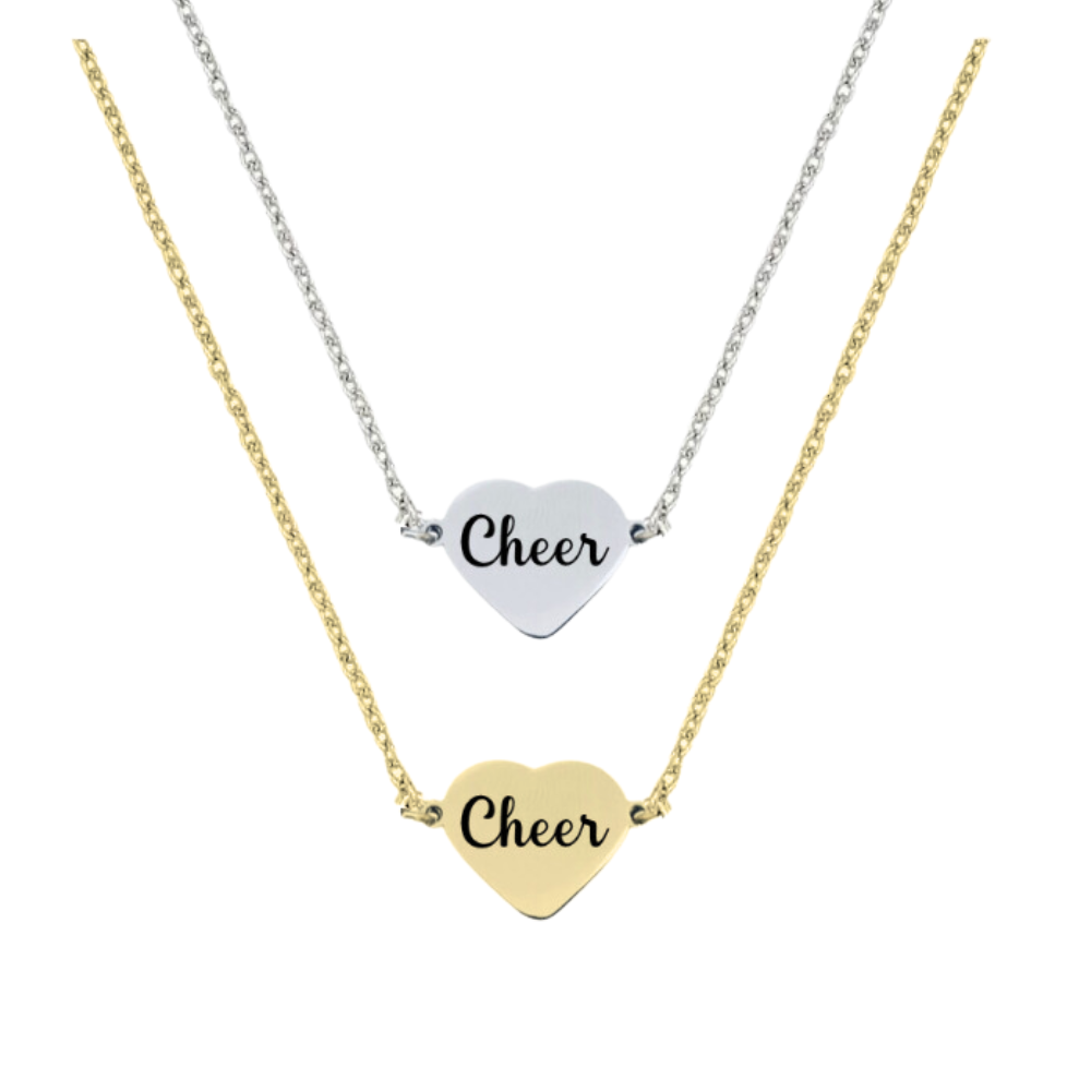 Cheer Connector Heart Necklace