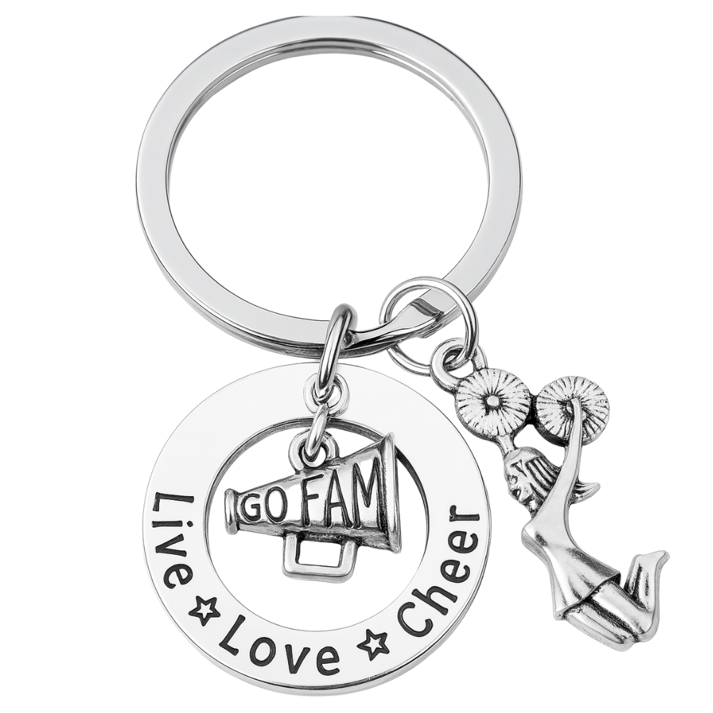 Live Love Cheer Keychain