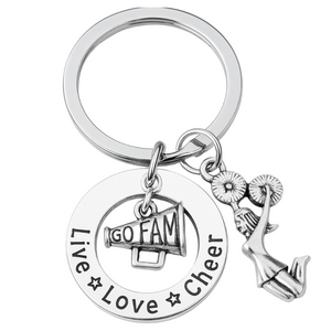 Live Love Cheer Keychain