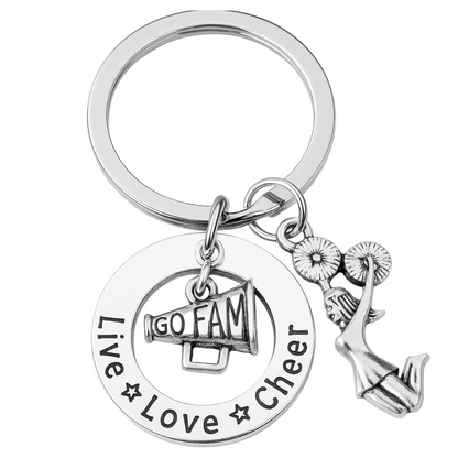 Live Love Cheer Keychain