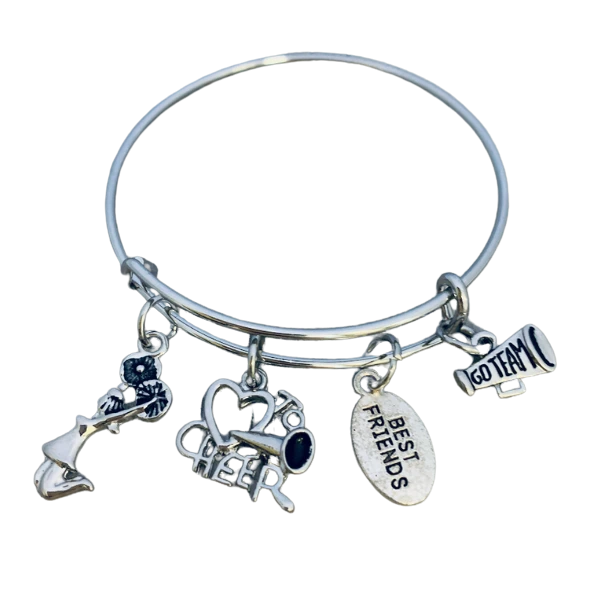 Silver Cheer Bangle Bracelet