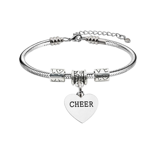 Cheer Love Charm Bracelet- Pick Style