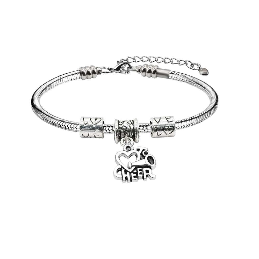 Cheer Love Charm Bracelet- Pick Style