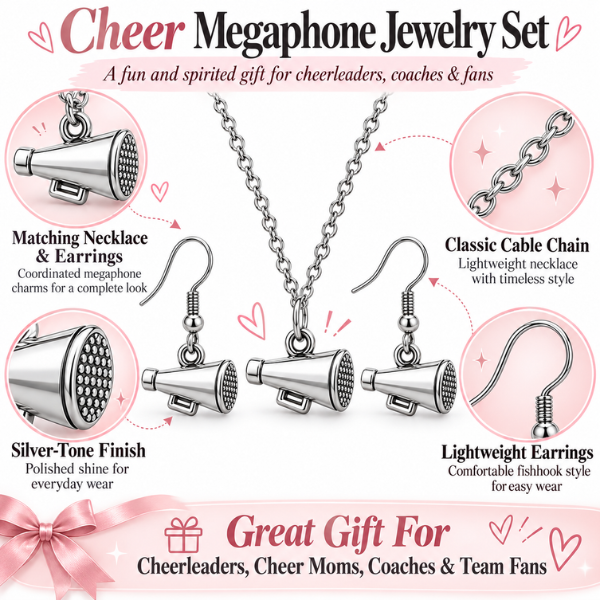 Cheer Necklace & Earring Set