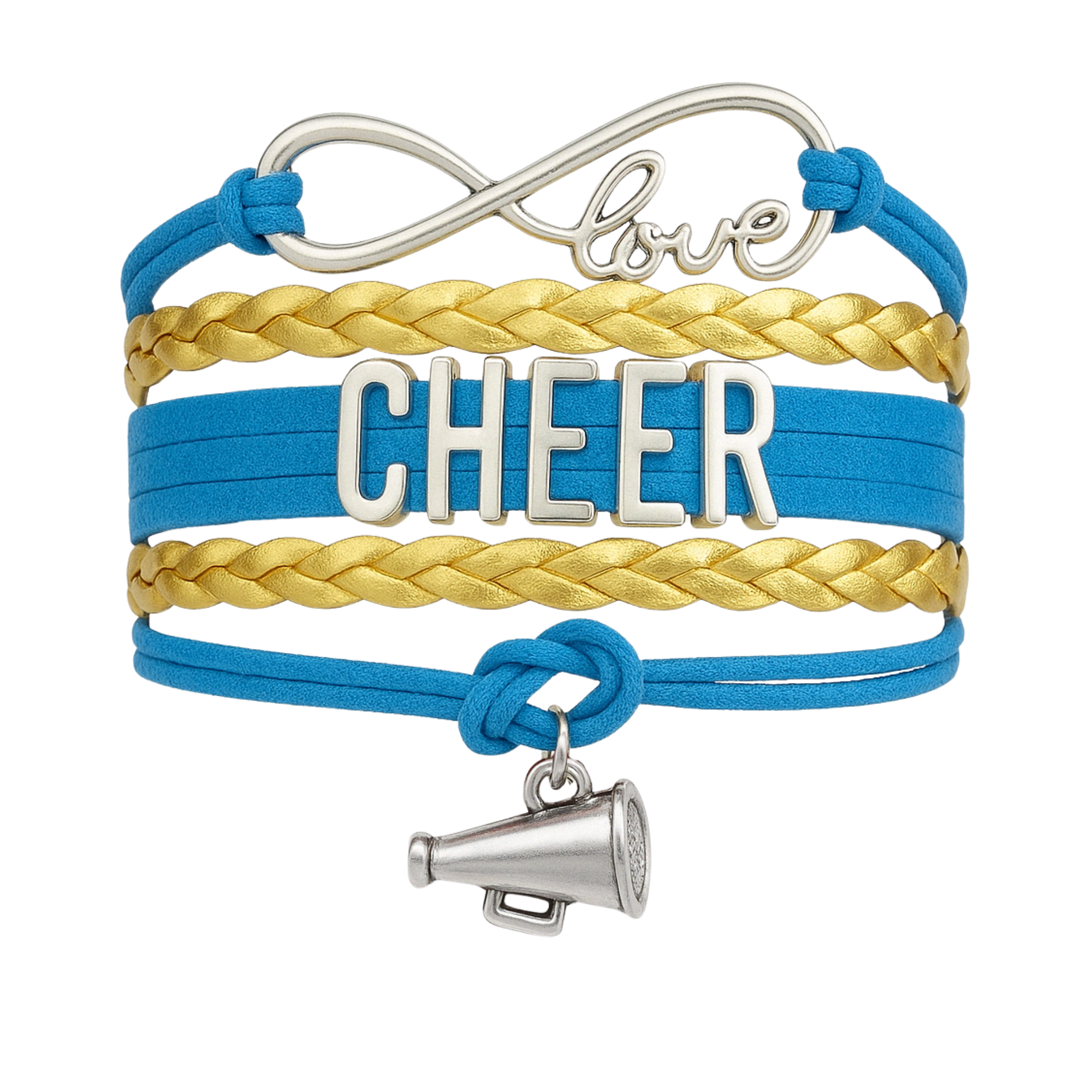 Cheer Charm Bracelet - 22 Team Colors Available