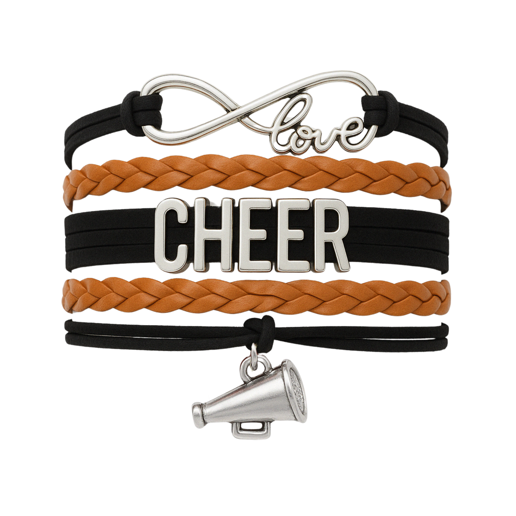 Cheer Charm Bracelet - 22 Team Colors Available