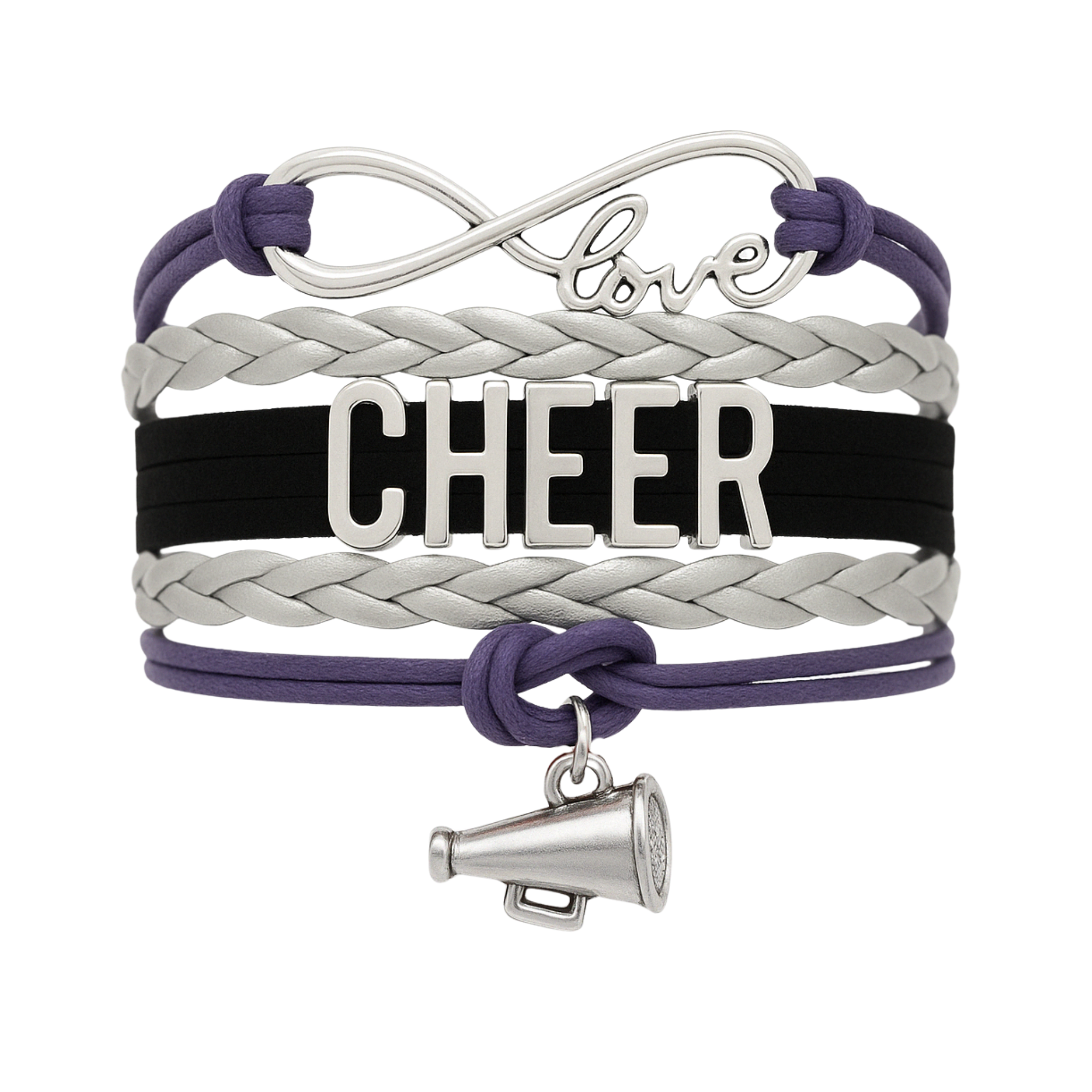 Cheer Charm Bracelet - 22 Team Colors Available