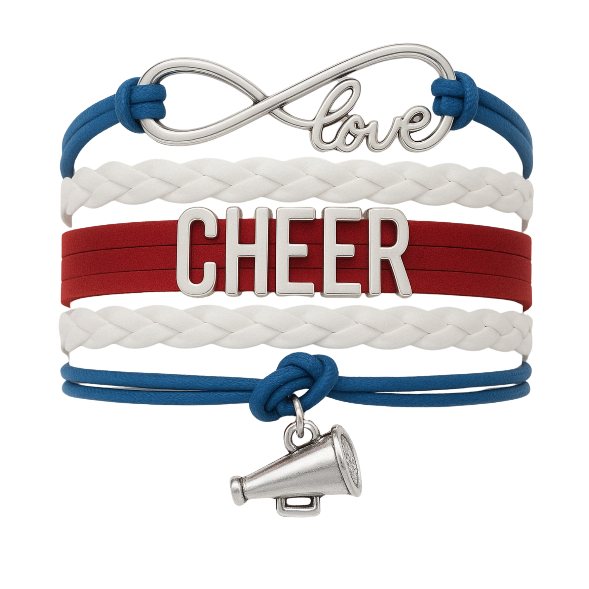 Cheer Charm Bracelet - 22 Team Colors Available