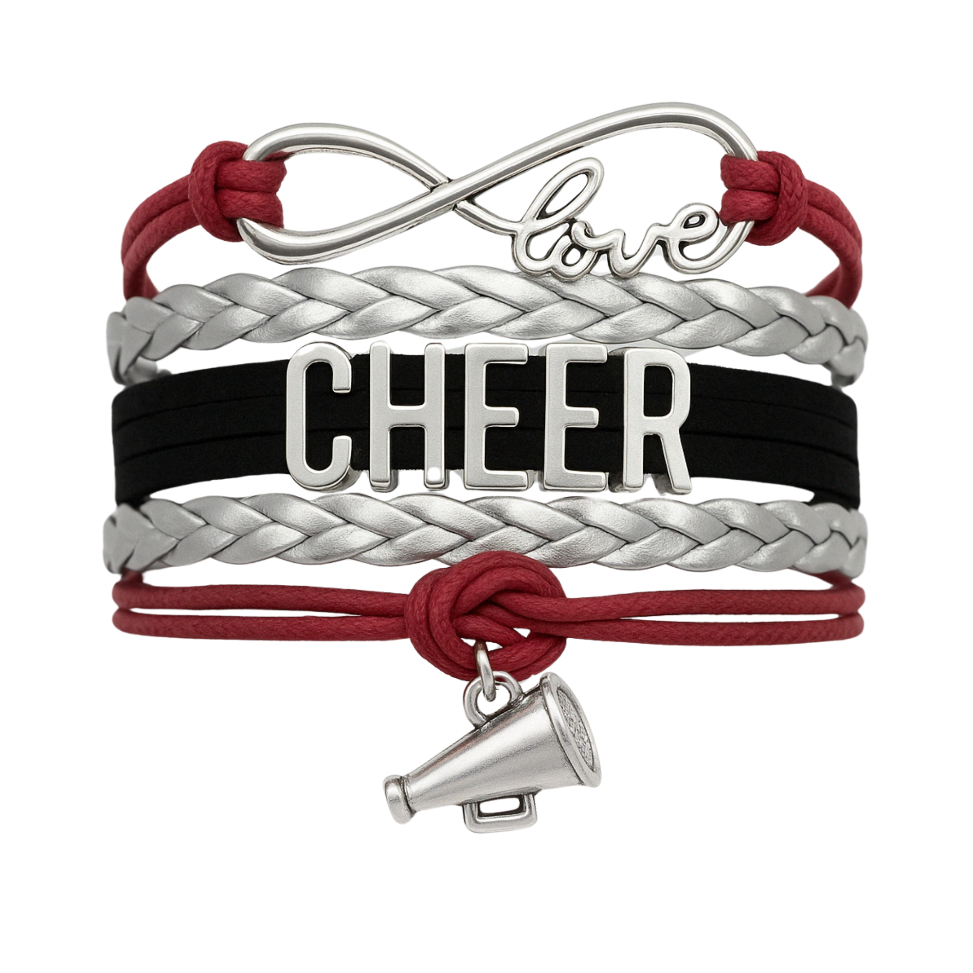 Cheer Charm Bracelet - 22 Team Colors Available