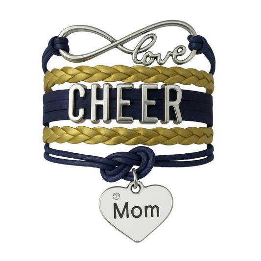 Cheer Mom Bracelet- Pick Team Colors