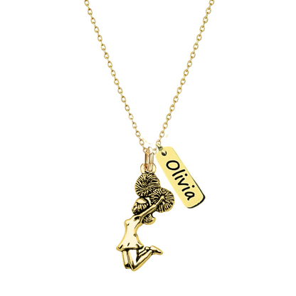 Personalized Engraved Cheer Name Tag Necklace-Pick Style