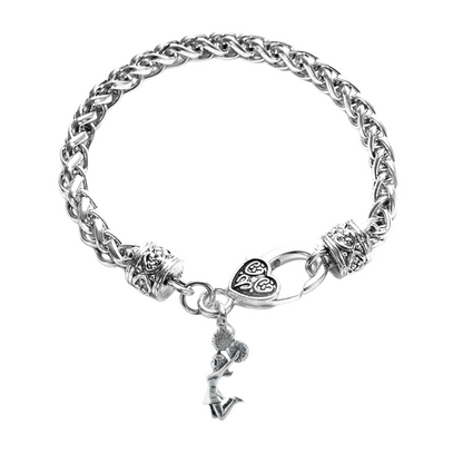 Cheer Antique Silver Rope Bracelet- Pick Style