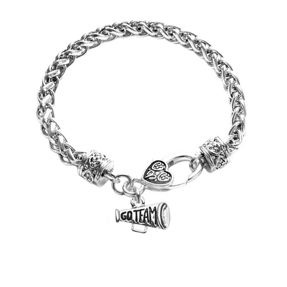 Cheer Antique Silver Rope Bracelet- Pick Style