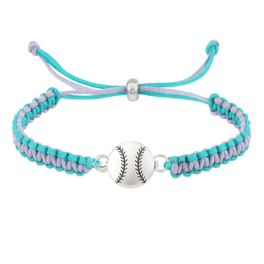 Softball Multi Colored Rope Bracelet