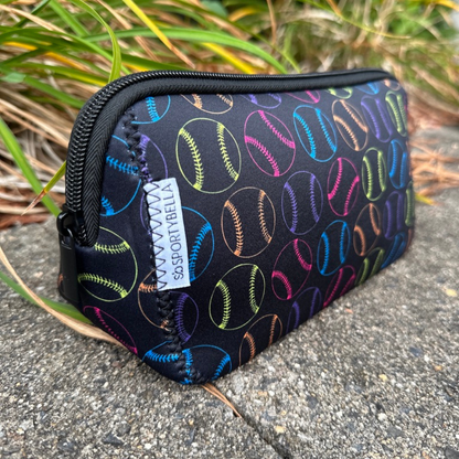 Softball Cosmetic Bag