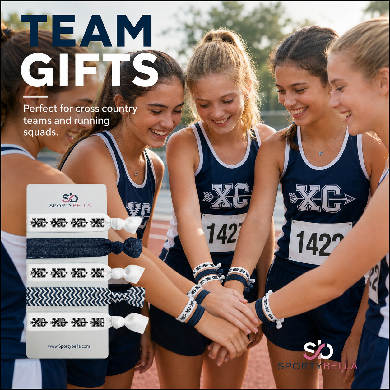 Cross Country Hair Ties- Pick Color