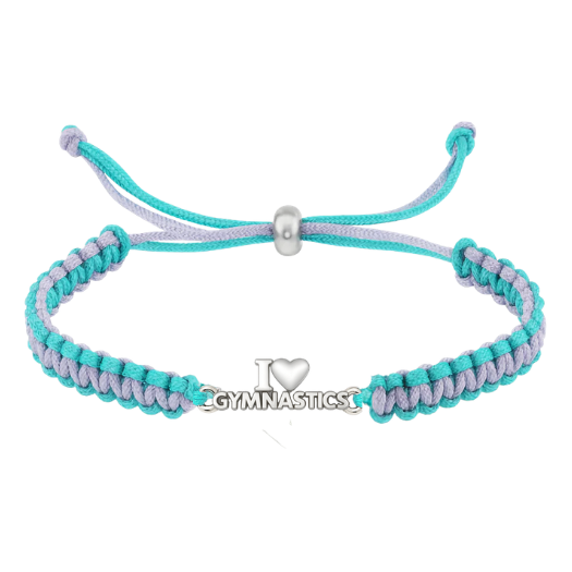 Love Gymnastics Adjustable Rope Bracelet - Pick Colors