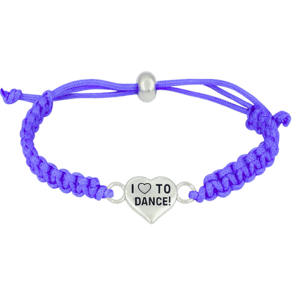 Love to Dance Heart Rope Bracelet