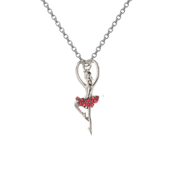 Ballerina Rhinestone Necklace- Pick Color