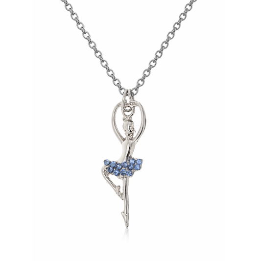 Ballerina Rhinestone Necklace- Pick Color
