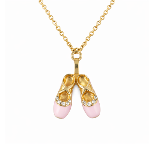 Dance Ballet Gold Necklace- Pick Color