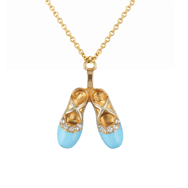 Dance Ballet Gold Necklace- Pick Color