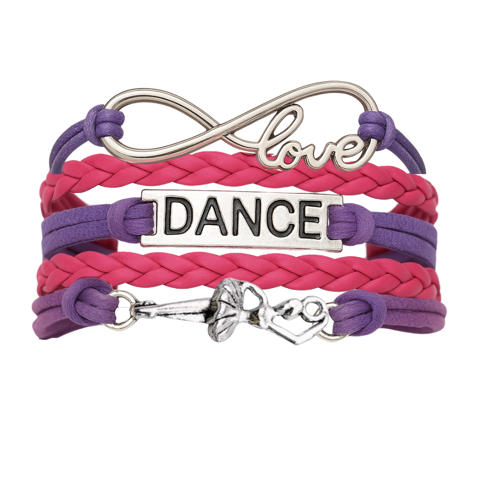 Girls Dance Infinity Bracelet - Choose Colors