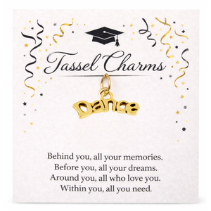 Gold Dance Graduation Tassel Charms