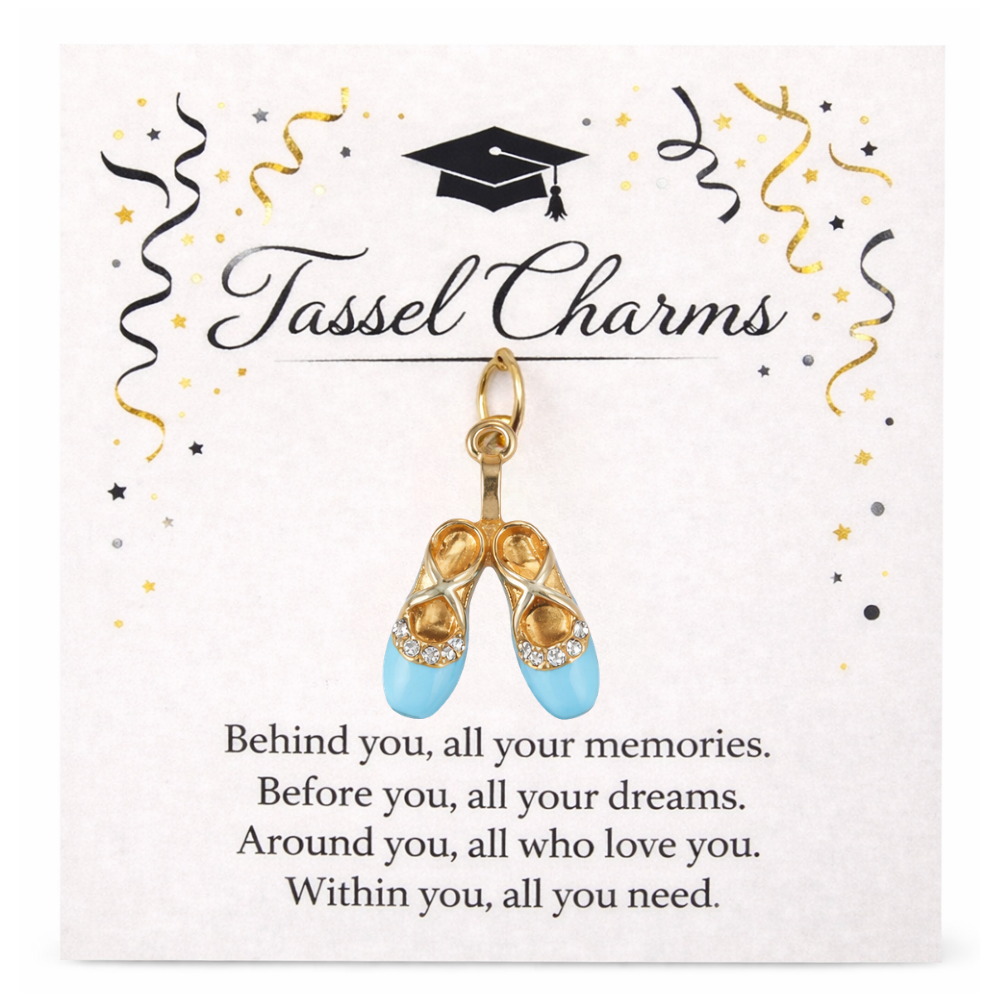 Gold Dance Graduation Tassel Charms