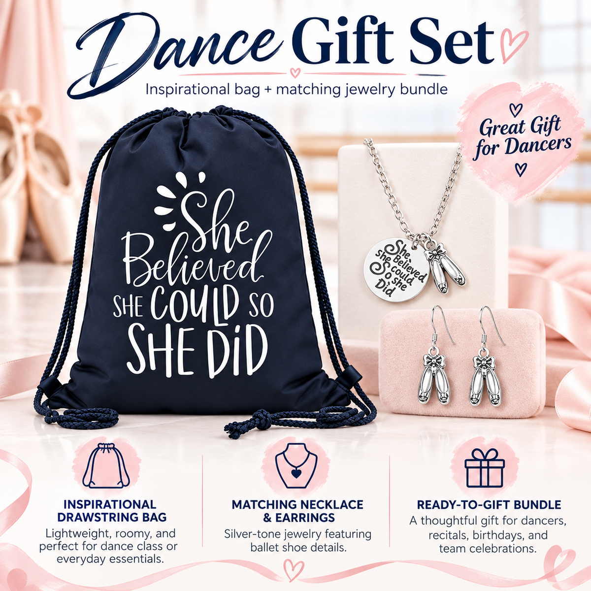 Dance Sportybag Gift Bundle- She Believed She Could