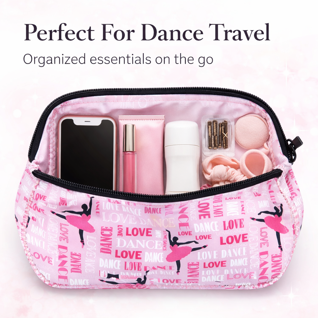 Dance Pink Cosmetic Bag