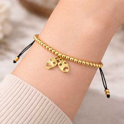 Drama Beaded String Bracelet