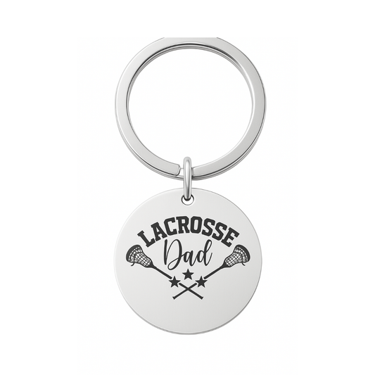 Lacrosse Dad Keychain