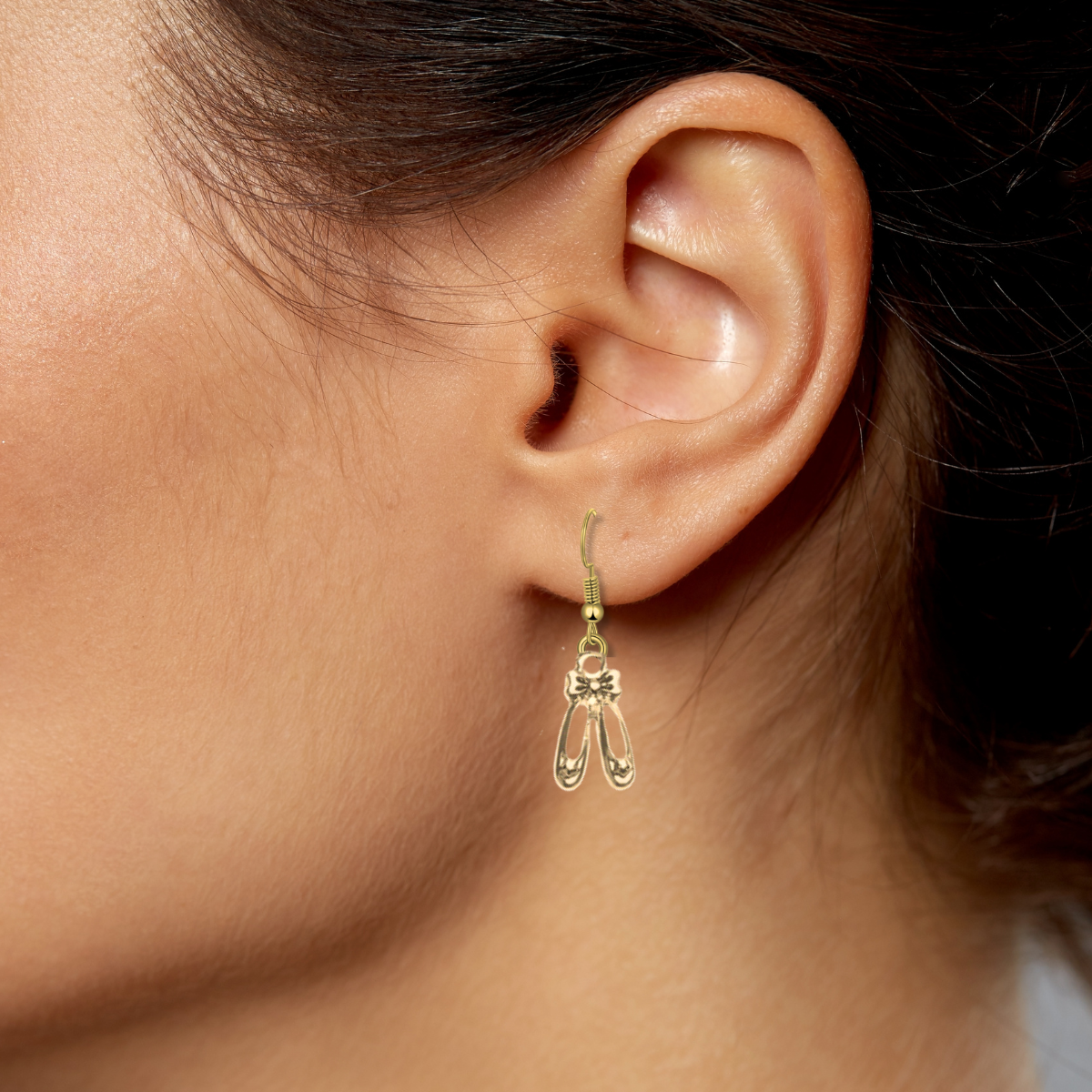 Ballet Shoe Dangle Earrings - Pick Color