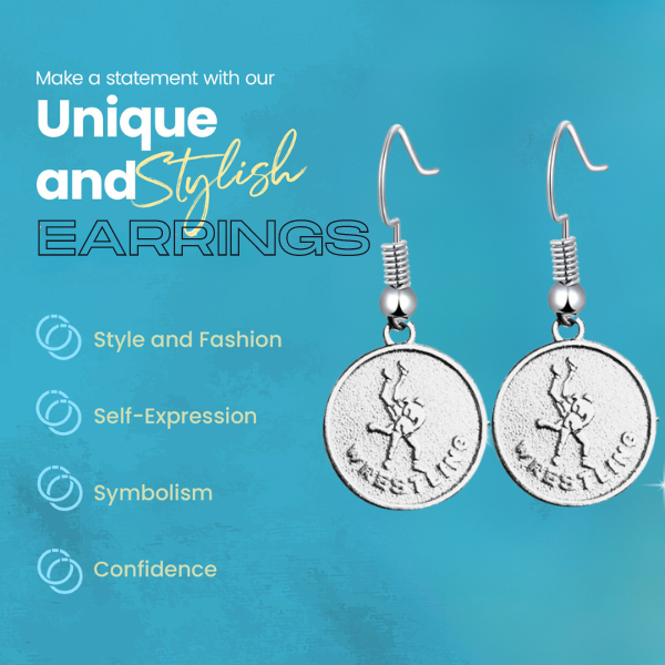 Wrestling Earrings