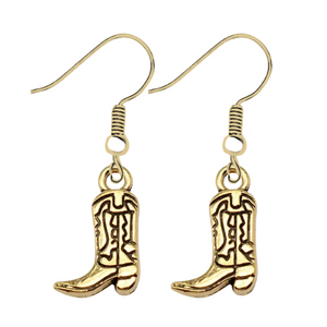 Cowgirl Boot Dangle Earrings