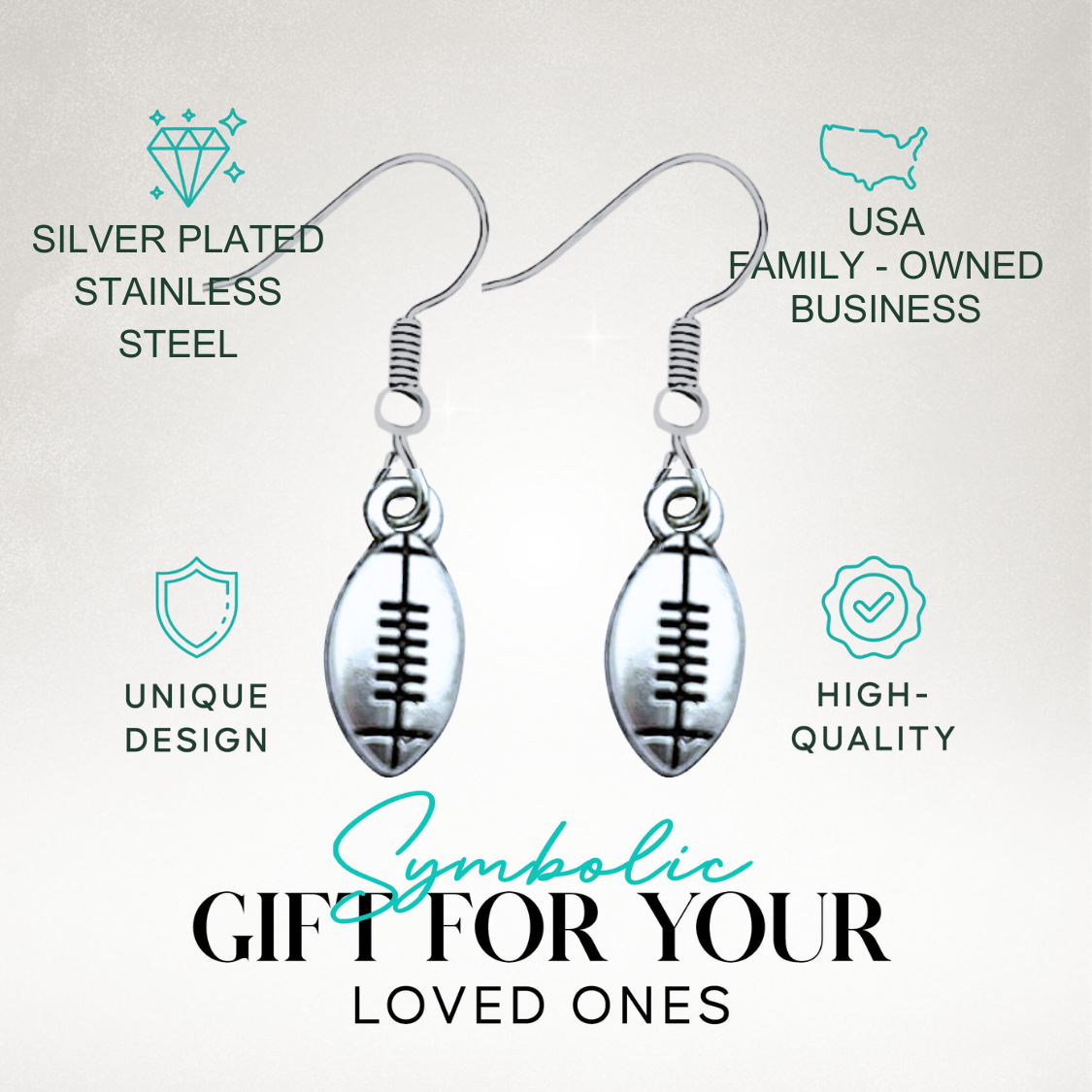 Football Earrings