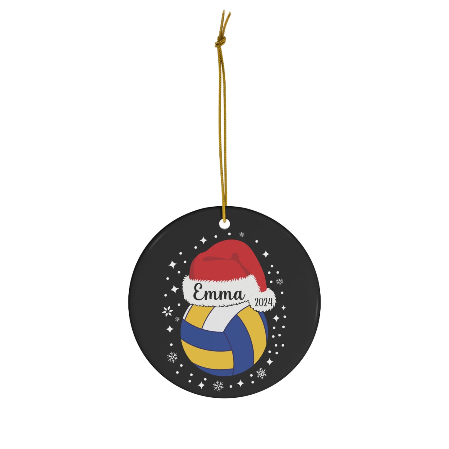 Personalized Volleyball Christmas Ornament, 2024 Personalized Gift Ornament For Volleyball Players, Funny Ornament for Men and Women