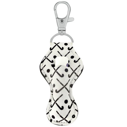 Field Hockey Chapstick Holder Keychain