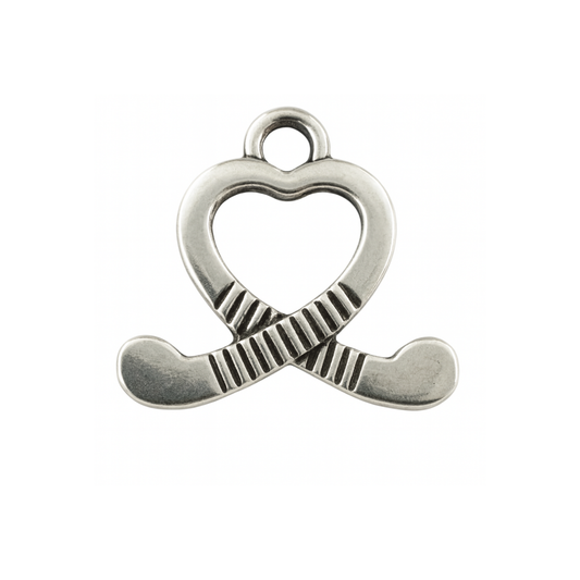 Field Hockey Heart Stick Charm