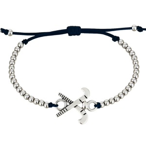 Field Hockey Adjustable Beaded Bracelet