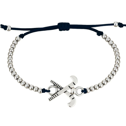 Field Hockey Adjustable Beaded Bracelet