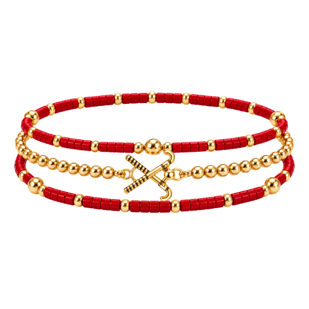 Field Hockey Game Day Bracelet Stack