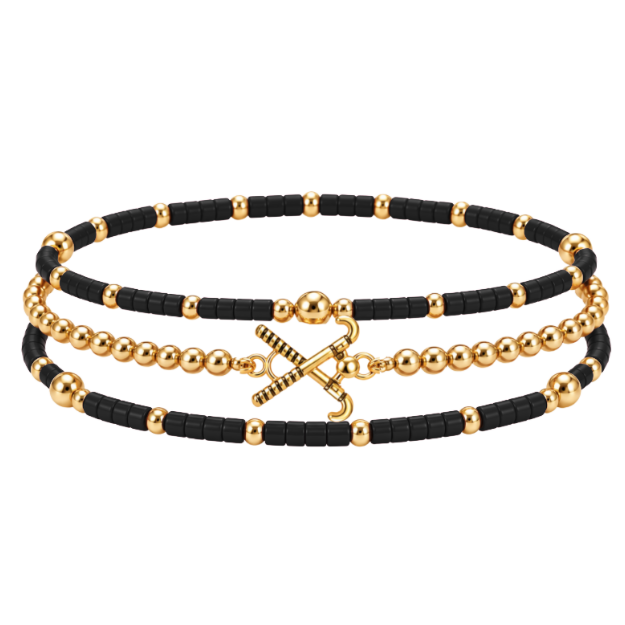 Field Hockey Game Day Bracelet Stack