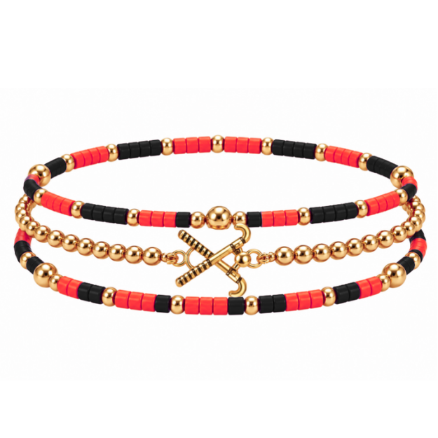Field Hockey Game Day Bracelet Stack