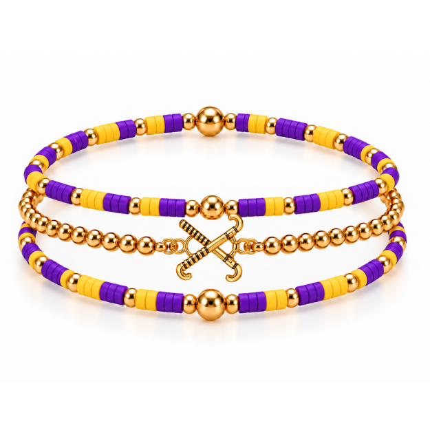 Field Hockey Game Day Bracelet Stack