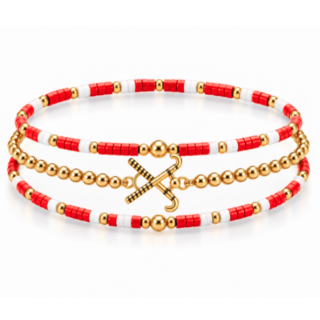Field Hockey Game Day Bracelet Stack