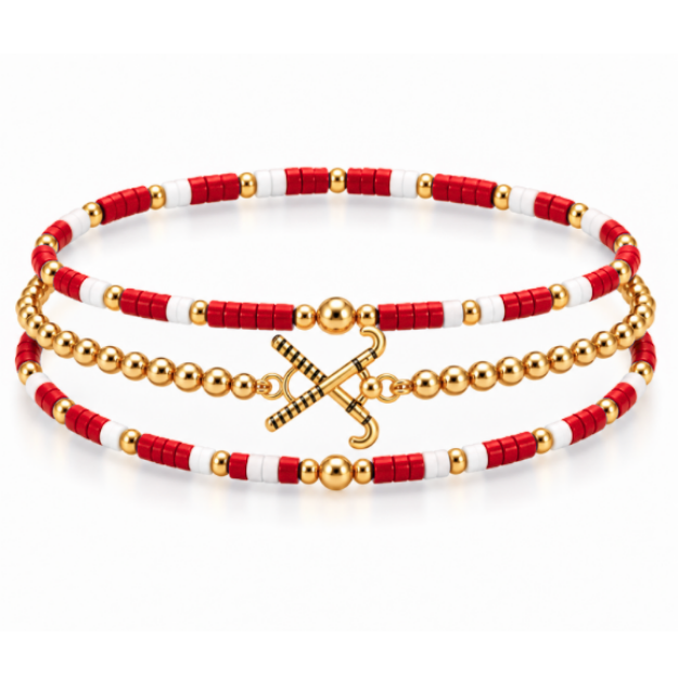 Field Hockey Game Day Bracelet Stack